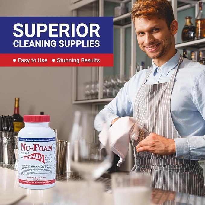 Nu-Foam Glass Washing Powder (100 Packets)