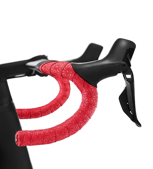 Supacaz Super Sticky Kush Gravel Bar Tape - Cycling Road Bike Handlebar Grip Tape Wrap (Crimson Red)