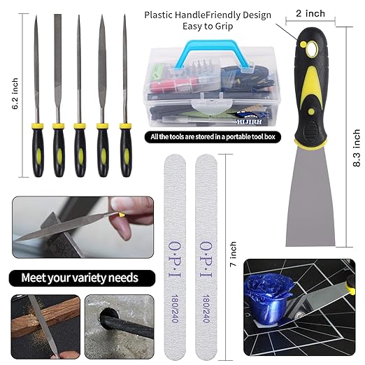 165Pcs 3D Printing Accessory Tools with Tool Box for 3D Printer Modeler Basic Tools Diverse 3D Print Nozzle Cleaning Kit Mini Rotary Tool for Remove/Trim and Finish 3D Print