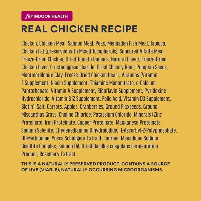 Instinct RawBoost Indoor Health, Dry Cat Food + Freeze Dried, 5 lb. Bag | High-protein kibble with FreshDried raw bites, highly digestible chicken, prebiotics and fewer calories for indoor cats