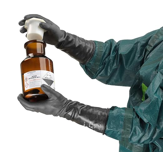 Ansell ChemTek 38-514 Butyl Glove, Chemical Resistant, 14" Length, 14 mils Thick, X-Large (Pack of 1 Pair)