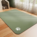 HotLive Dog Food Mat - Absorbent Cat Mat for Food and Water, No Stains Pet Feeding Bowl Mat, Easy to Clean Pet Placemats, Quick Dry Dog Water Dispenser Mat for Messy Drinkers | Paw Green 18"x 28"