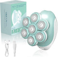 VIKICON 7D Electric Razors for Women Full Body, Smooth Painless Legs Shaver | 7D 360° Wide-Area Fast Shaving Heads, IPX6 Waterproof Wet & Dry Use, Bikini Hair Removal, LED Light, Travel Size, Green