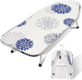 SheeChung Small Ironing Board 12"x32",Mini Tabletop Ironing Board,Foldable | Non-Slip Feet,Heat Resistant Cover & Padding,Hook for Hanging,Portable Iron Board,,Fit for Dorm Household Laundry Apartment