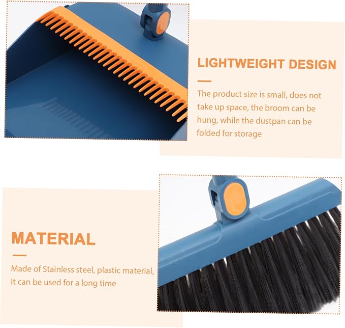 Hand Broom for Floor Cleaning Dustpan and Brush Set Home Cleaning Assistants Easy to Carry Style