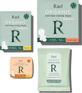 Rael Feminine Care, Period Essential for Women - Organic Cotton Cover Regular & Overnight Pads for Women, Regular Panty Liners and Feminine Wipes