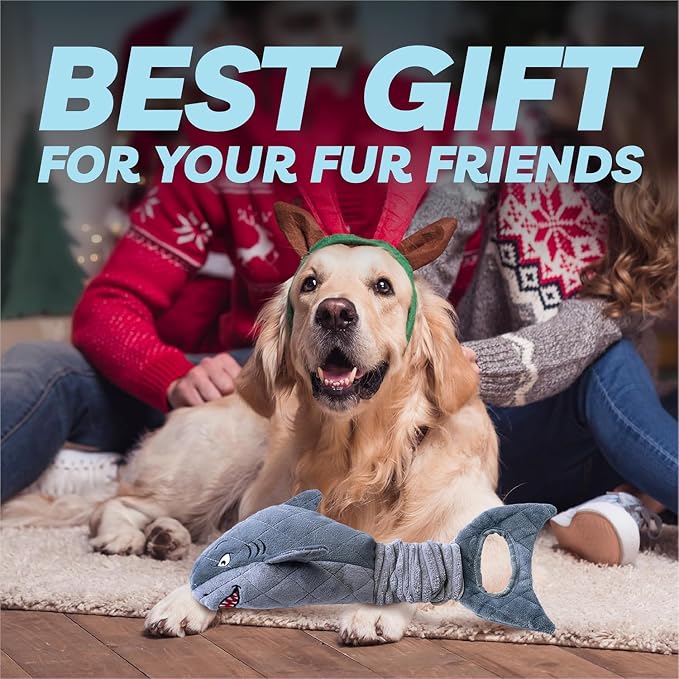 LEGEND SANDY Large Squeaky Dog Toys to Keep Them Busy, Interactive Plush Dog Toy,Crinkle Tug of War Dog Chew Toy for Small, Medium, and Large Dog