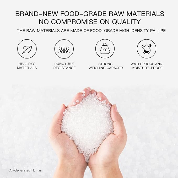 MEGAWISE Vacuum Sealer Bags (11''x 14''-100pcs) for Food Freshness Preservation, BPA Free Vacuum Storage Bags for Food or Sous Vide, Seal a Meal,Double-Sided Texture, Double Lock Freshness (100 count)