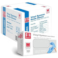 INTCO Basic Medical Synmax Vinyl Exam Gloves,Disposable Gloves - Latex-Free & Powder-Free for Medical,Cleaning,Food Safe - Medium, BMPF-3002(Case of 1000,Blue)