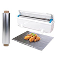 IDL Packaging WP-179DA 12" FoilMaster Dispenser with 12" x 500' Aluminum Foil Roll – New Press-Cutter with Sharp Serrated Blade – 10X Longer Service Life with Durable Plastic Body
