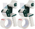 JARLINK Clear Packing Tape (18 Rolls) Bundle with 2 Dispenser Guns with 2 Rolls Tape for Shipping Packaging Moving Sealing