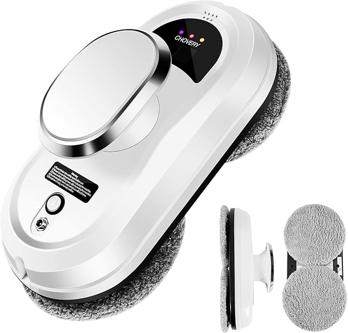 CHOVERY Window Cleaner Robot,Smart Glass Cleaning Robotic with 5600Pa Strong Suction,Remote Control Window Cleaning Robot for Windows/Tiles/Class Door