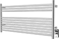 HEATGENE Towel Warmer 10 Bar Towel Dryer Wall-Mounted Plug-in Bath Towel Heater - Mirror Polish