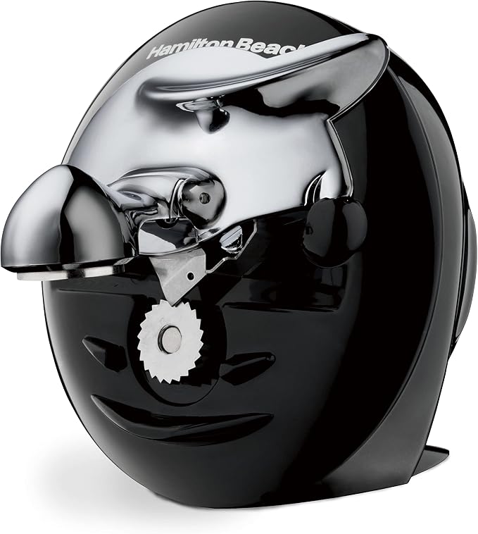 Hamilton Beach Walk 'n Cut Hands-Free Cordless Electric Can Opener | Automatic & Hand-Free | Rechargeable | Opens Any Size Can |Easy Clean Removable Blade | Black | 76501G