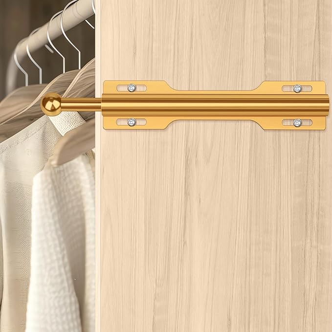 12" Valet Rod for Closet Pull Out (1 Pack, Orange)