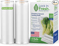 Vacuum Sealer Bags for Food - Heavy Duty Food Saver Vacuum Sealer Bag Rolls - Sous Vide, Seal a Meal Bags, 4-pack, 8" x 20' - Made in the USA