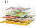 8 Shelves Art Drying Rack for Classroom, Paint Drying Rack, White | Drying Rack Classroom, Wall Art Storage Rack, Removable Shelves for Classrooms and Art Studios