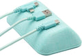 Smartish® Magnetic Cord Holder - Bigger Cable Wrangler Organizer with Magnet Clips for Charger Management on Desktop, Nightstand - Holds 6+ Cables - Teal Me More