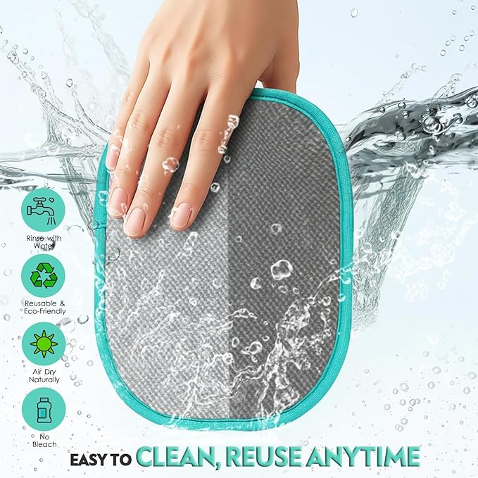 Pet Hair Remover for Dogs & Cats: Reusable Five-Finger Static Hair Removal Tool, Upgraded Lint Remover for Couch, Furniture, Bedding, Car & Clothes – Pet Supplies for Home & Travel