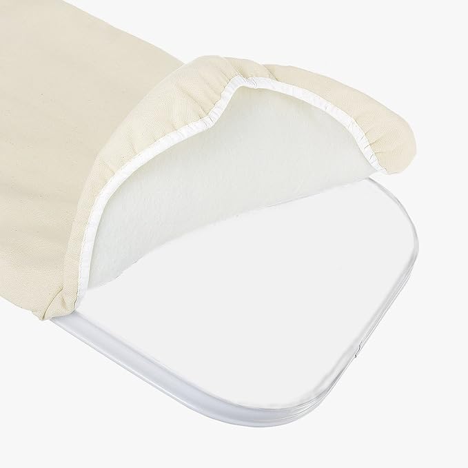 Whitmor Deluxe Ironing Board Cover & Pad,100% Cotton Iron Board Replacement Cover with Heat-Resistant Surface,Fit for 54"Lx15"W Ironing Boards,(Ironing_board notincluded)-Concord Turquoise (Pack of 6)