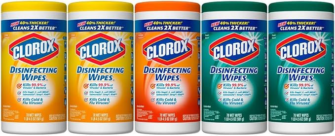 Clorox Disinfecting Wipes Variety Pack, 78 Count (Pack of 5)