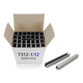 IDL Packaging Heavy Duty Staples for Plier HSP-12 - 7/16" x 1/12" x 0.04" (1 Box, 5000 pcs) - Non-Rusting, Durable Industrial Staples - Zinc-Plated Steel