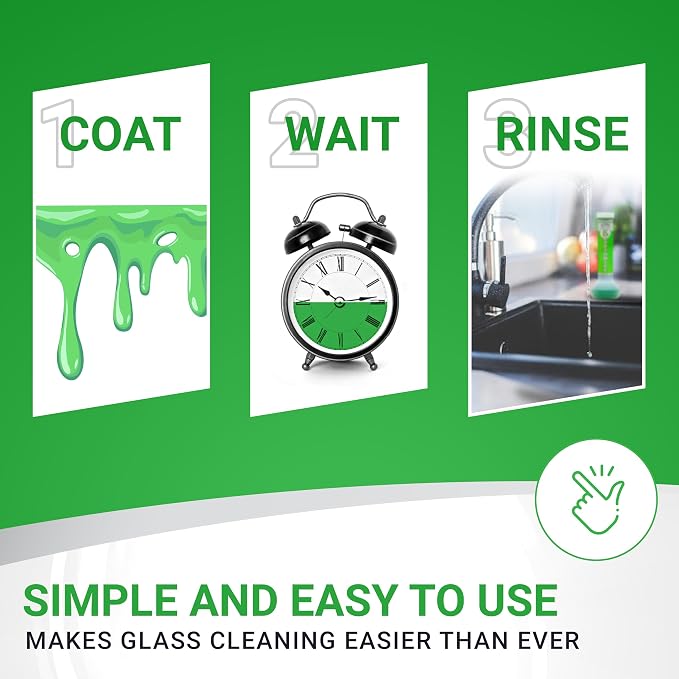 KLEAR Kryptonite Multipurpose Glass Cleaner |Powerful Cleaning 5-1 Combo | Glass Friendly & Alcohol-Free Glass Cleaner| Coat, Relax, Rinse| 9 oz (Pack of 1)