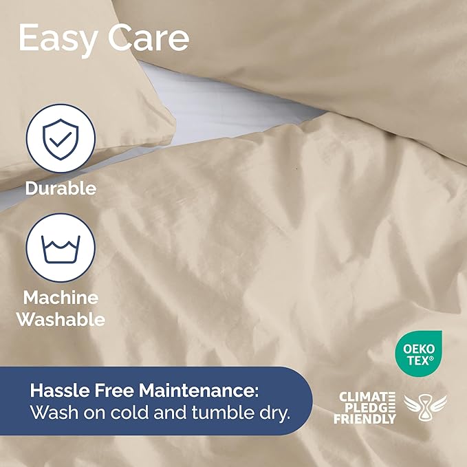 Duvet Cover Full Size Set - Extra Soft Full Duvet Cover 80" x 90" with 2 Pillow Shams for Women, Men, Kids & Teens - Hotel Luxury, Easy-Care w/ Zipper Closures & Ties - Comfy and Breathable (Wheat)