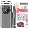 SAVILAND 35000RPM Electric Nail Drill Machine: Rechargeable Electric Nail File with 12 Nail Bits for Acrylic Nails Professional Nail Care Tools Manicure Pedicure Home Salon Use