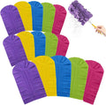 Reusable Chenille Microfiber Dust Duster, Chenille Duster Reusable Washable Microfiber Dust Fleece Damp Duster Pad for Fan Blinds Furniture (15 PCS)