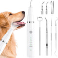 Ni-SHEN Dog Plaque Remover for Teeth，Pet Ultrasonic Tooth Cleaner，Teeth Cleaning Kit -Tartar Remover for Teeth Stains for Dogs and Cats (White)