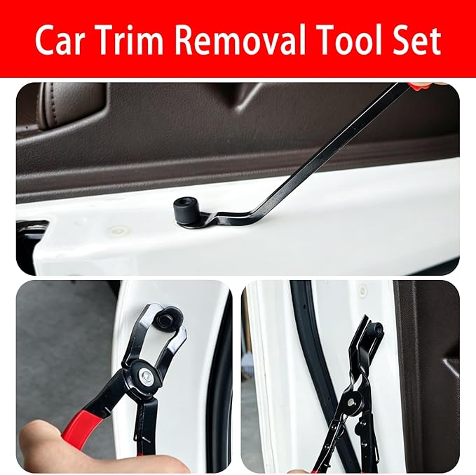 12PCS Auto Fuel Line Disconnect Tool & Electrical Disconnect Pliers Set, Trim Removal Tool & Automotive Electrical Terminal Connector Separator Removal Tool Kit, Automotive Repair Tool Kit