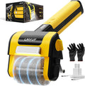 Electric Grill Brush, Grill Cleaner with LED Light, with 800 RPM Motor, Heavy Duty Grill Cleaning Tool (Yellow), Personalized Father s Day Gift s for Dad