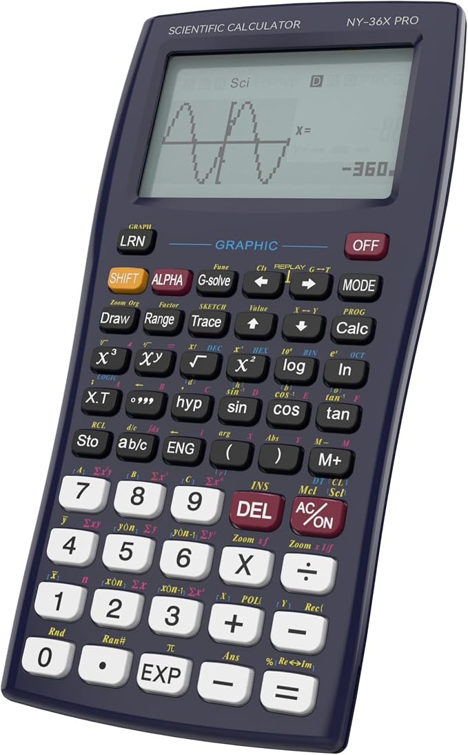 Graphing Scientific Calculators ROATEE 36X Pro Office Calculators for High School with 360 Functions Financial Calculator Desktop, 3-in 14 Digit Display Office Supplies for Student Teacher Engineer