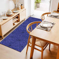 Hallway Runner Rug 2'x6', Navy Blue Halloween Washable Bathroom Area Rugs for Kitchen Bedroom Laundry, Black Spiders Net Classic Gingham Non Slip Door Mat Indoor Entrance Floor Throw Bedsides Carpet