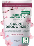 Good Natured Brand | Carpet Deodorizer & Freshener Powder | 31 oz Pet Odor Eliminator for Strong Odor & Pet Urine | Fresh Natural Cherry Blossom Scent | Safe for Homes with Pets
