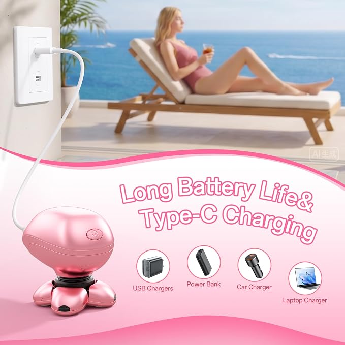 5-in-1 Electric Razors for Women, Portable Electric Shavers for Full Body, Waterproof Wet/Dry, Rechargeable Hair Remover for Lady Legs, Face, Underarms, Lips, Arms