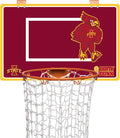 The Dirty Dunk Basketball Hoop Laundry Hamper - NCAA, White/Red