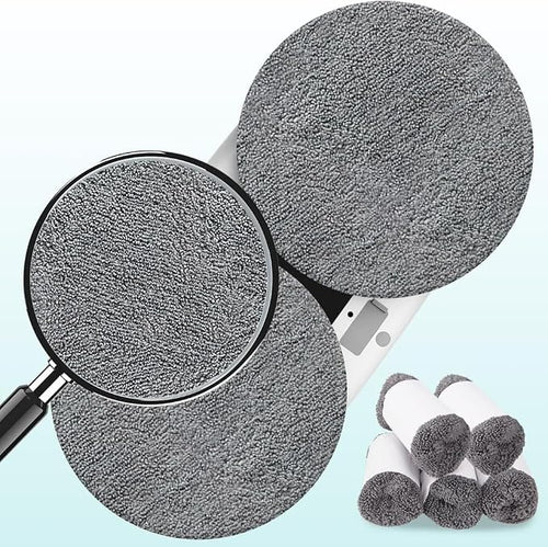 12 Pieces Microfiber Replacement Pads for W2/W3/X1 Window Cleaners, Reusable, Machine Washable (12)