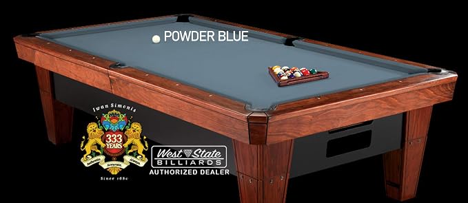 Simonis 860 Pool Table Cloth Replacement Kit for Tables Includes Precut Bed and Rail Cloth, Horsehair Brush, Spots, and Chalk (Multiple Colors)