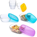 Libbey Serve It Glass Storage Bowls Set of 14 Stackable 2,6,8 Cup Food Storage Containers with Sung Fit Lids, Glass Bowls Set for Snacks, Leftover or Meal Prep