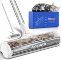 ACE2ACE A3 Pro Carpet Roller for Pet Hair, Carpet Pet Hair Removal Tool, Reusable Large Lint Rollers, 5 Feet Long Handle No Bending No Kneeling, Cat Dog Hair Remover for Carpet, Rugs, Mats, Grey