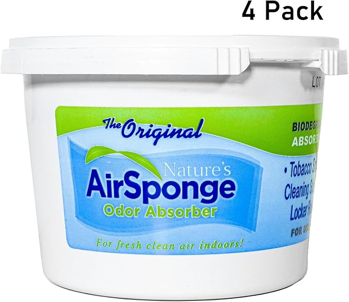 Nature's Air Sponge Odor Absorber and Eliminator Unscented Plastic Tub 1 Lb. 4-Pack