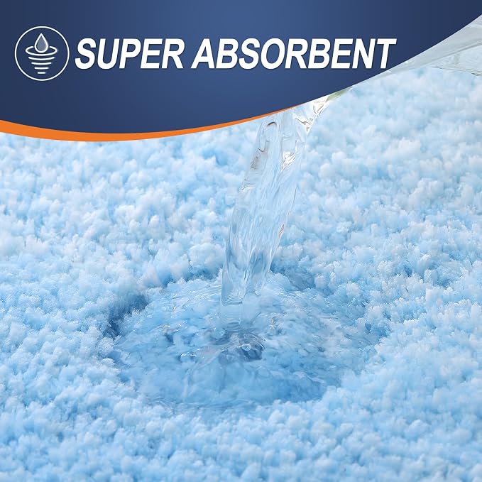 OLANLY Large Bathroom Rugs Mat 54x24, Extra Soft Absorbent Microfiber Bath Rugs, Rubber Backing, Quick Dry, Machine Washable Bath Mats for Bathroom, Tub and Shower, Home Decor Accessories, Sky Blue