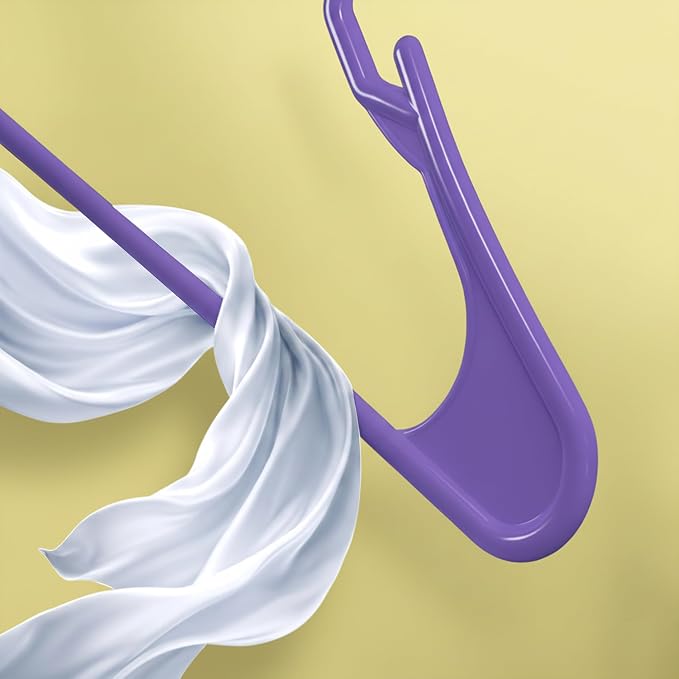 Utopia Home Plastic Hangers 30 Pack – Space Saving Clothes Hanger Purple | Durable & strong | Closet organizer & storage | Ideal for apartments, dorms & stocking stuffers