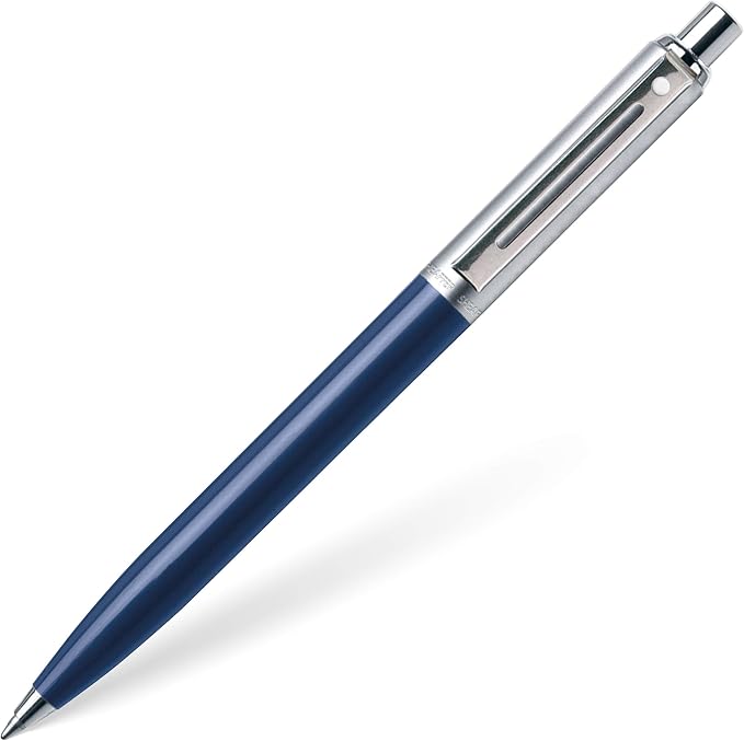 Sheaffer Sentinel Blue Ballpoint Pen with Chrome Trim