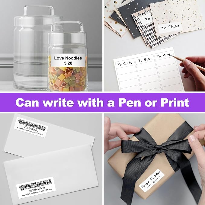500 Sheets 15000 Address Labels, AveneMark 30-UP 1" x 2-5/8" Shipping Sticker Papers for Laser and Inkjet Printers, 30 Labels per Sheet