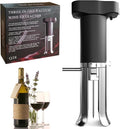 Electric Wine Opener Set with Aerator Pourer and Vacuum Sealer | Automatic Corkscrew, Drip-Free Pouring, Wine Preservation for Over 10 Days, Ideal Gift for Home, Restaurants, Parties