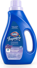 Clorox Fraganzia Liquid Laundry Detergent, Lavender with Eucalyptus Scent - HE Compatible for All Front and Top Load Washing Machines, Long-Lasting Fragrance, 26 Loads, 40 Fl Oz