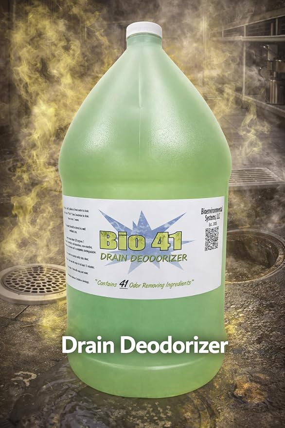 Drain Deodorizer- Odor Eliminator - Commercial Drain Deodorizer - Neutralizer Sewer Gas Smell Remover - One Gallon